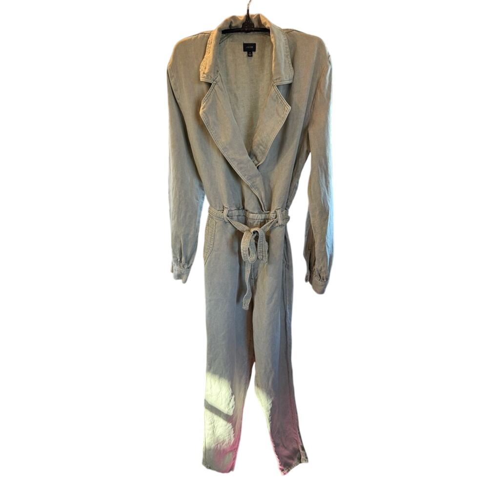 Joe's Jeans linen blend jumpsuit light green size Medium